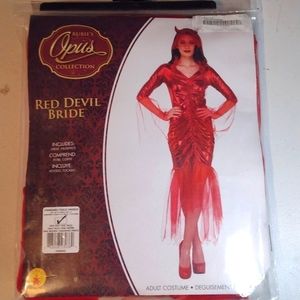 Rubies Opus Collection Red Devil Bride cosplay costume, standard size,12